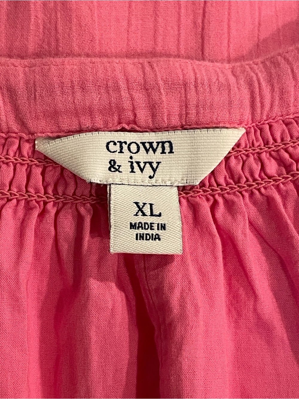 Crown & Ivy Tropical Embroidered Top - Picture 8 of 9